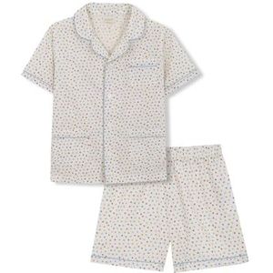 Gocco Korte pyjama met kleurrijke sterren, set, gebroken wit, regular voor kinderen, Gebroken wit, Regular