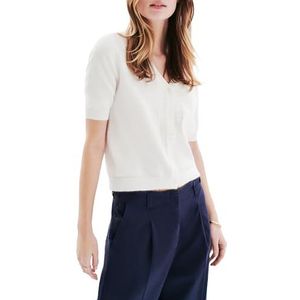 Caroll Vest met 3/4 mouwen, Lucent White, S