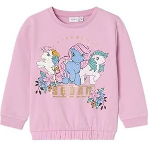 NAME IT Nmfjona MLP Sweat Unb Cplg sweatshirt voor meisjes, Pastel Lavender, 98