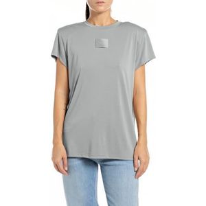 Replay Boxy T-shirt voor dames, 605 City Grey, L