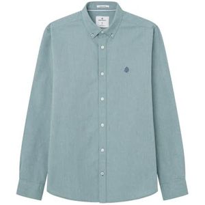 Springfield Oxford Solid overhemd, Groen, M