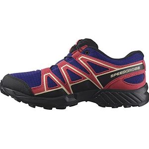 SALOMON Shoes Speedcross CSWP J Sportschoenen voor kinderen, uniseks, Clematis Blue Black Virtual Pink, 32 EU