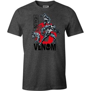 Marvel T-shirt voor heren, antraciet gemêleerd., S