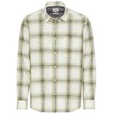 camel active - Geruit Lang Mouw Shirt - Groen - Katoen