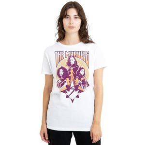 Marvel Studios The Marvels Quantum Heroes dames T-shirt, wit, X-Large, Wit, XL