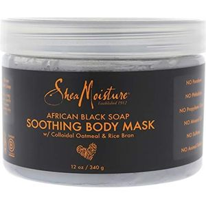 Shea Moisture Shea Moisture Afrikaanse zwarte zeep kalmerend lichaamsmasker voor unisex - 340 ml masker, 340 ml