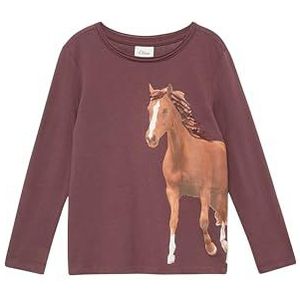 T-shirt - Lange Mouwen - Paardenprint - Glinsterende Pailletten