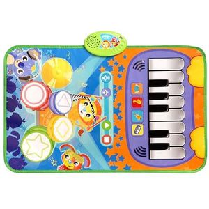 Playgro Rhythm and Jam Melody Mat, muziektapijt, Rhythm and Jam, interactief tapijt met piano-, drum-, viool-, trompet- en accordeongeluiden