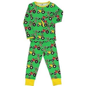 Småfolk Nightwear met tractors, groen, 3-4 Jaar
