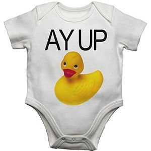 AY tot eend geel Rubber Duck Funny Baby Vest Bodysuit Baby Grow (9-12 maanden)