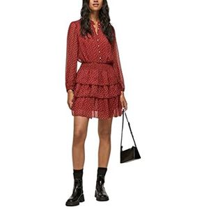 Pepe Jeans Delia Damesshirt met lange mouwen, 286 rood, XL