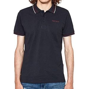 Teddy Smith Piqué poloshirt met rechte snit - PASIAN MC, Donkerblauw (Dark Navy), XS
