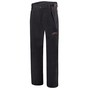 Black Crevice Softshellbroek voor heren, zwart/rood, L