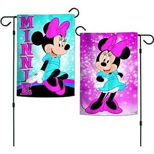 Disney Karakter 12,5"" x 18"" 2-zijdige tuin vlag (Minnie Mouse Sparkle), Multi kleuren