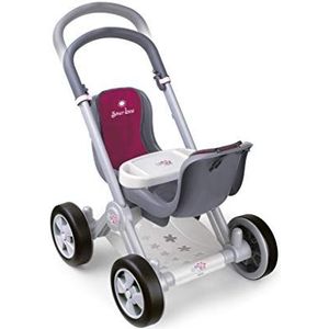 Silver Line - Kinderwagen voor tweelingen poppen, rode kleur (Famosa 80008883)