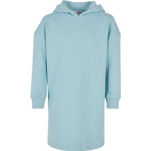 Urban Classics Meisjes-capuchontrui voor meisjes, oversized terry hoody, casual jurk van biologisch terry, verkrijgbaar in 2 verschillende kleuren, maat 110/116 tot 158/164, oceaanblauw, 158/164 cm