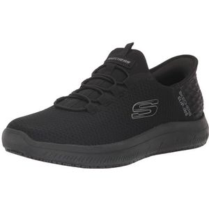 Skechers Summits Colsin Sr Werkschoen, instapmodel, zonder handen aantrekken, voor heren, Zwart, 40 EU