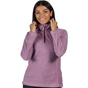 Regatta Montes Lichtgewicht Micro Pluche T-shirt met kleine en middelgrote strepprint, fleece, dames, Winberry, 10