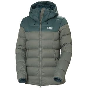 Helly Hansen DAMES VERGLAS GLACIER DOWN JAS, 485 GRIJZE CACTUS/DONKERE CREEK, L