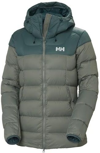 Helly Hansen DAMES VERGLAS GLACIER DOWN JAS, 485 GRIJZE CACTUS/DONKERE CREEK, L