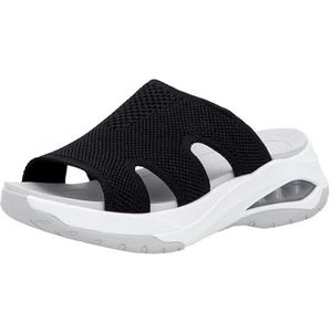 Rieker - W3150 - Slides - Zwart - Veganistisch - Machinewasbaar