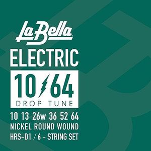 La Bella HRS D1 Drop Tune, Drop Six, 010-064 elektrische gitaarsnaren