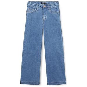 NAME IT Nlftaulsine DNM Hw Extra Wide Pant Noos jeansbroek voor meisjes, blauw (medium blue denim), 140 cm