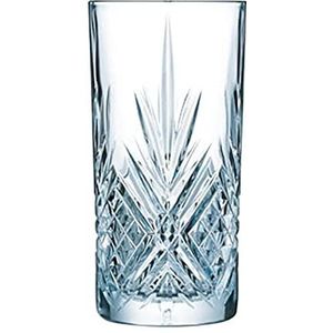 Arcoroc ARC L7255 Broadway Longdrinkglas, 380 ml, glas, transparant, 6 stuks