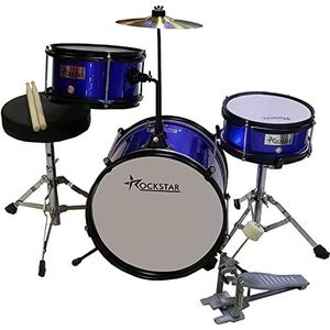 Rockstar Muziek-drumstel voor kinderen, model JBJ44, blauw
