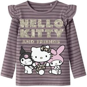 Hello Kitty - Top - Lange Mouwen - Met Ruches en Glitter Detail