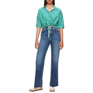 LTB Jeans Damesshirt gemaakt van katoen in blauw Regular - maat S, blauw, S