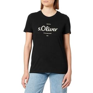 s.Oliver Dames T-Shirt Korte Mouw Grijs/Zwart 34, grijs/zwart, 34