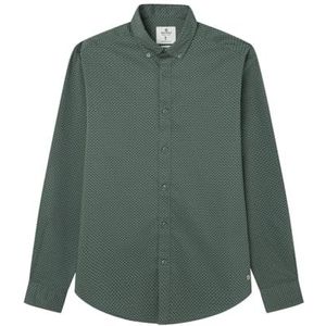 Springfield Herenhemd, groen grijs, XXL