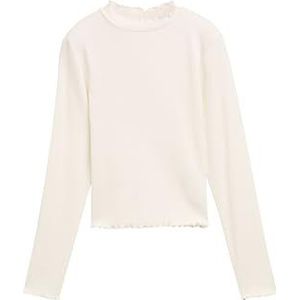 TOM TAILOR T-shirt met lange mouwen voor meisjes, 12906 - Wool White, 152