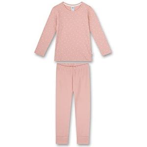 Sanetta Meisjes 233102 pyjama lang, zilver roze, 98, Zilverroze., 98 cm