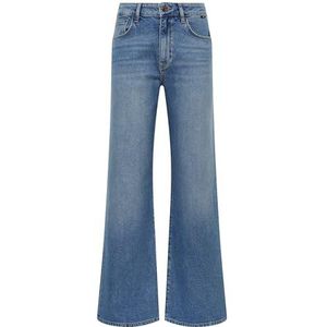 Mavi Dames Malibu Jeans, Mid Indigo Brushed 90s, 28/30, Mid Indigo Brushed 90s, 28W x 30L