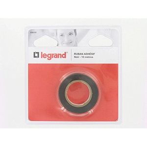 Legrand, PVC-isolatietape, markering van leidingen/aansluitingen, 15 mm x 10 m, zwart, 093091
