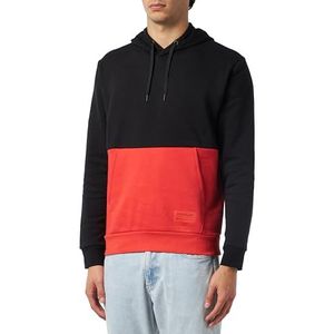 4F H4Z22-BLM027 Sweatshirt, Deep Black, L voor heren, Diepzwart, L