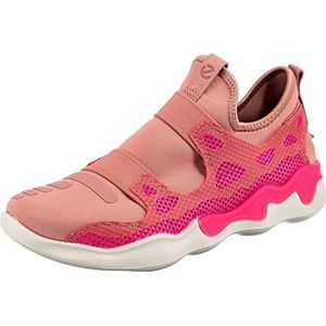 ECCO Dames Elo W Sneaker, Damast Rose Roze Neon, 38 EU