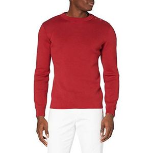 Armor Lux heren pull marin groix homme trui, rood (rood Q99, rode chili, rood Q99, chilirood), 3XL