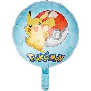 Amscan 3633201, standaard folieballon Pokémon Pikachu, verjaardag, heliumballon