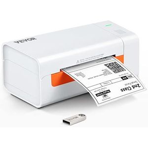 VEVOR Labelprinter 200x79x83mm Thermische Printer 150mm/s Labelprinter Verzending Labelprinter Thermische Directe Labelprinter USB Automatische Labelherkenning Windows Mac OS Linux Chromebook