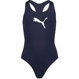 PUMA Girl's Racerback badpak bikini set, marineblauw, 164, navy, 164 cm