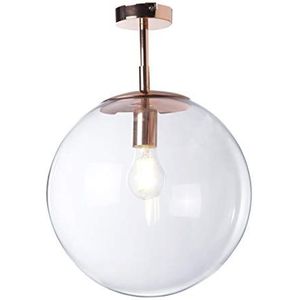 Lussiol 250615 plafondlamp, 40 W, glas/metaal