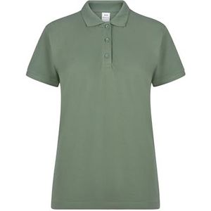 Mukua Mackay Woman Poloshirt met korte mouwen voor dames, theegroen, maat L, groene (Green Tea), L