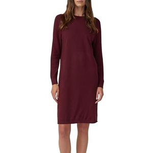 Tricot Jurk - Zacht Gebreid - Ronde Hals - Regular Fit - Geribbelde Mouwen