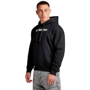 G-STAR RAW Flight Deck Loose Hooded Sweat, Zwart (Dk Black D24373-d557-6484), XS