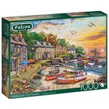 Falcon - Harbour Cottages Puzzel (1000 stukjes) - Hoogwaardige legpuzzel in maritiem thema