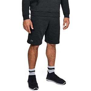 Under Armour Rivaliserende fleece sweatshort voor heren, met zakken en geribbelde taille, comfortabele atletische shorts voor heren