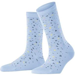 ESPRIT Dames Sokken Terrazzo Sock W SO Viscose Gedessineerd 1 Paar, Blauw (Cloud 6293), 35-38